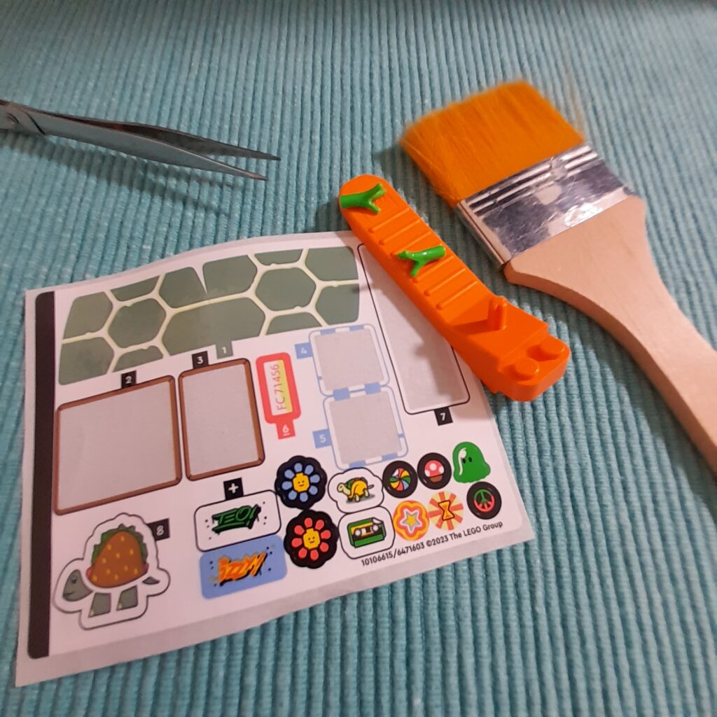 Stickers, scissors and a 